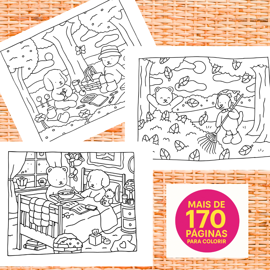 BOBBIE GOODS – LIVRO DE COLORIR COM ESTILO FOFO E CRIATIVO
