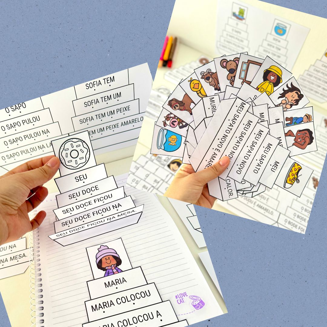 FLUÊNCIA LEITORA – DOBRADURA COM FRASES SIMPLES PARA PRÁTICA INTENCIONAL DA LEITURA