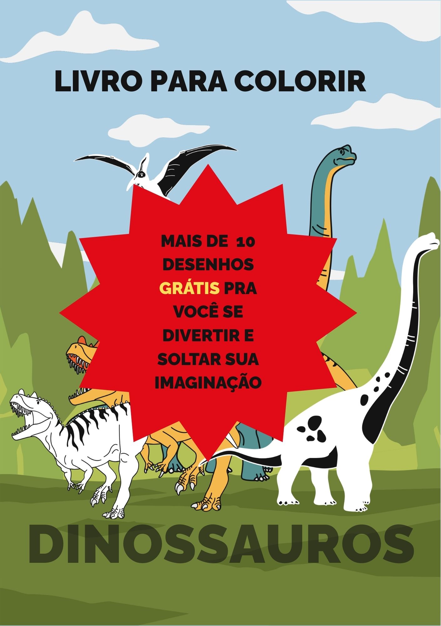 DINOSSAUROS PARA COLORIR